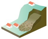 がけ崩れの画像