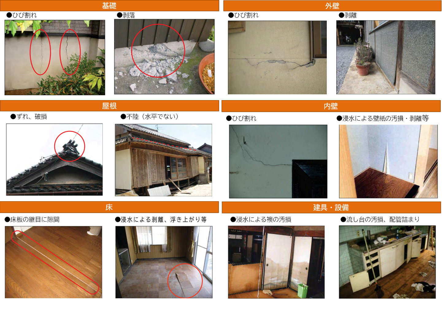 写真撮影の例（被害部位を撮影する場合）